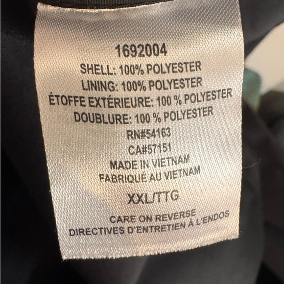 DKNY Black Hooded Jacket Full Zip Size XXL - Picture 13 of 14